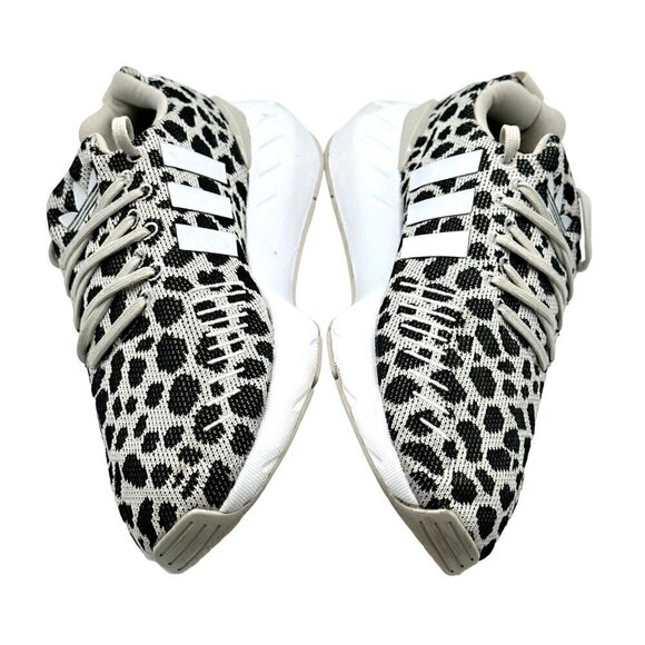 Adidas Swift Run 22 White & Black Animal Print Fashion Sneakers Girls Size 6 - Picture 6 of 10